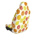 thumbnail image 4 of Lsque Lemon Orange Pattern Car Seat Covers for Front Seats , Waterproof Seat Covers for Cars, Sporty Front Seat Covers,Car Seat Cover Protector Front Seats, 4 of 5