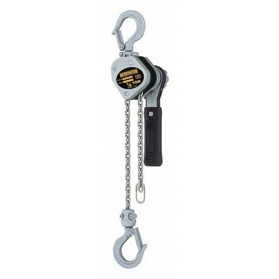 Lever Chain Hoist, 500 lb Load Capacity, 5 ft Hoist Lift, 13/16 in Hook Opening