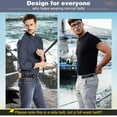 thumbnail image 6 of "JASGOOD Elastic Belts for Men & Women, No Buckle, 2 Pack, Black, Adjustable 7""-9"" Loop Distance", 6 of 12
