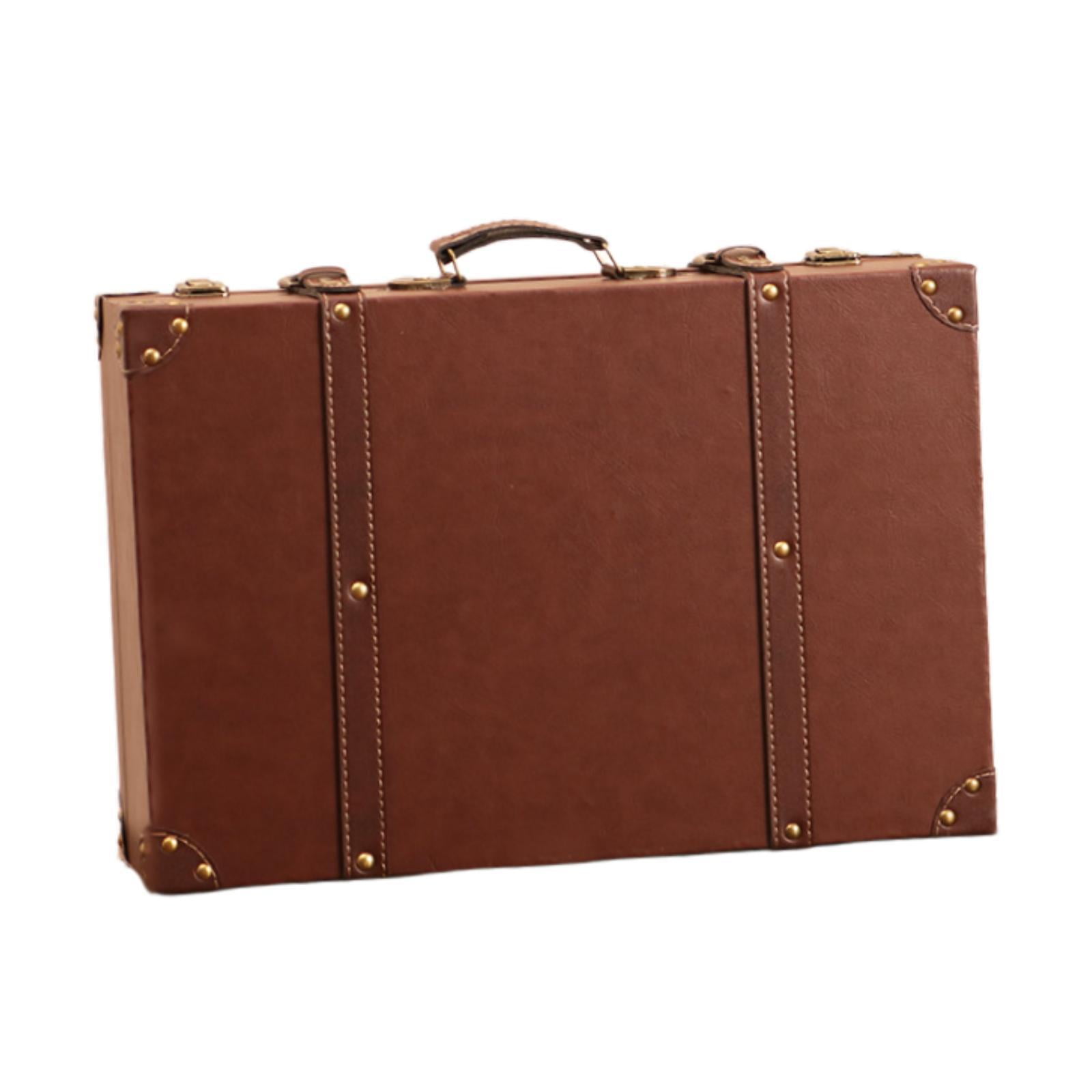 Wooden Treasure Chest Storage Box Retro Style European Design for Boutique Window Displays Studio Setups