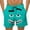 Mint Green, variant on Lovskoo Men Swim Trunks with Compression Breathable Liner Quick Dry Zipper Pockets for Water Beach Travel Cruise