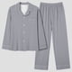 thumbnail image 2 of Traje de pijama informal de poliéster para mujer - Cuello en V, diseño con bolsillos - Para todas las estaciones - Tallas S-XXXL, 2 of 3