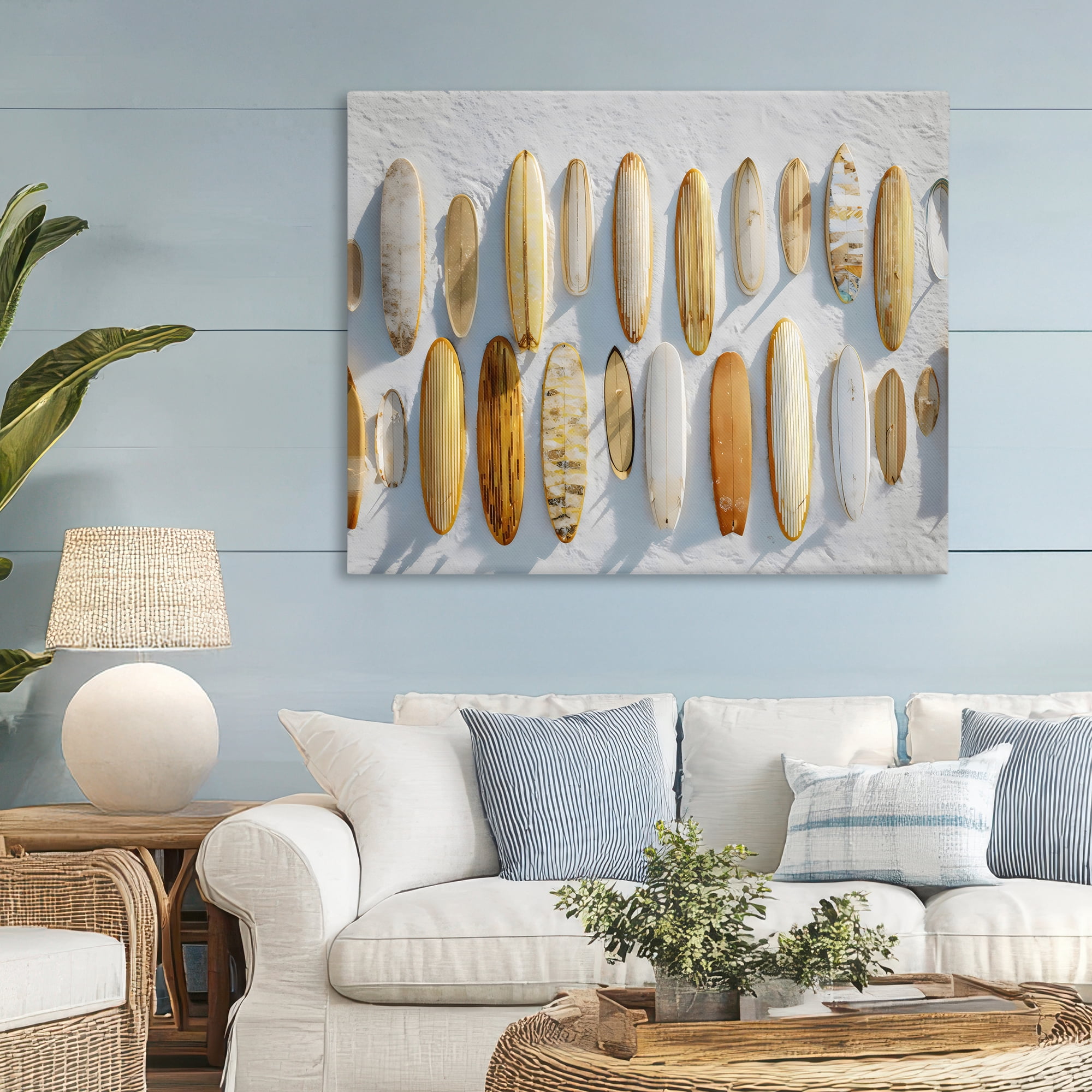 Stupell Industries Vintage Surfboard Collection Canvas Wall Art, design by Franklyn Gregory