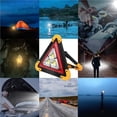 thumbnail image 3 of Inteprter Luz de trabajo portátil Carga solar Coche Triángulo Luz roja blanca Señal de advertencia Carga USB Luz de inundación LED con cinco modos de Iluminación y accesorios Inteprter HA024043-00, 3 of 6