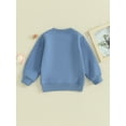 thumbnail image 2 of ZAXARRA Toddler Boy Fall Sweatshirt Football Letter Embroidery Long Sleeve Round Neck Pullover Loose Tops, 2 of 7