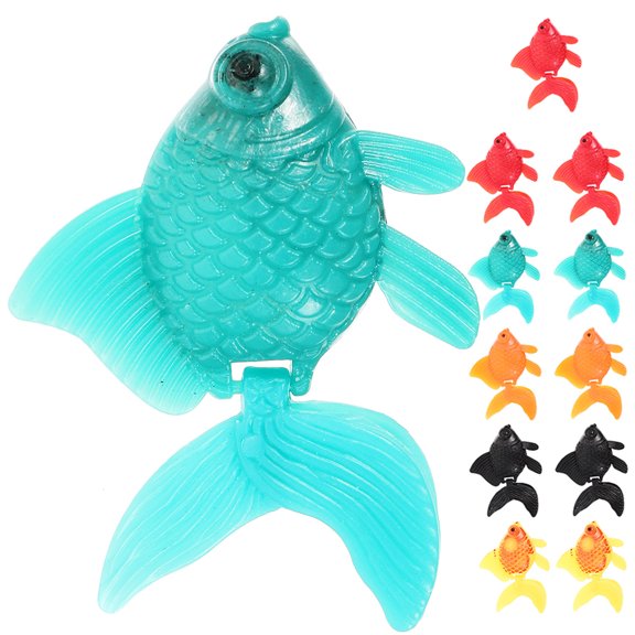 12pcs Colorful Fake Fish Model for Fish Tank Decorative Simulation Goldfish