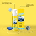 thumbnail image 5 of Car Interior Cleaning Set Multi-Purpose Foam Leather Care 100ml - Restores Gloss, Protects Upholstery, Easy Application with Sponge & Towel, 5 of 9