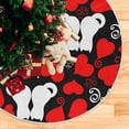 thumbnail image 5 of FMSHPON Valentine's Day CatLove Xmas Christmas Tree Skirt Stand Mat for Holiday Party Decoration Indoor Outdoor 36 inches, 5 of 6