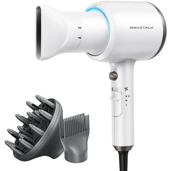 Secador de pelo, Blown Away Ionic Secador de pelo para cabello rizado con difusor, 1875 W Secador de pelo de secado ráp