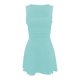thumbnail image 3 of mfyjkho Vestidos para mujer, Vestido camisola de mujer de color liso con cuello de un solo personaje, tubo ajustado, falda de doble capa y pliegues Vestidos festivos m, 3 of 4