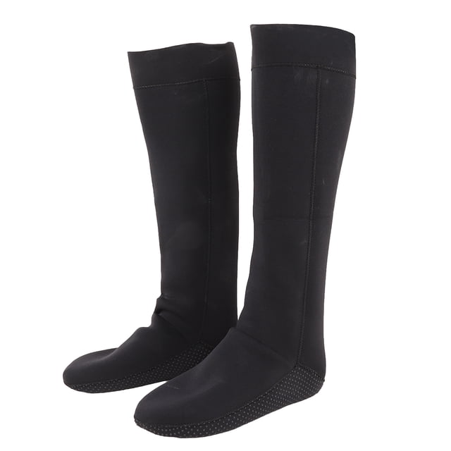 Calcetines de buceo térmicos de 3 mm Calcetines de agua de buceo largos de secado rápido de neopreno para hombres y mujeres Deportes acuáticos Natación L