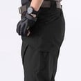 thumbnail image 3 of Men's and Big Men's Stretch Straight Leg Cargo Pants Multi Zipper Pockets Yard Work Trousers, 3 of 9