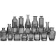 thumbnail image 1 of Set de jarrones QLOFEI con forma de capullo de cristal negro, 20 unidades, estilo vintage, 1 of 6