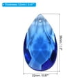 thumbnail image 2 of Uxcell K9 Crystal Pendants Teardrop Beads, 10 Pack 38mm Chandelier Prisms Parts Hanging Beads DIY Lamp Blue, 2 of 6