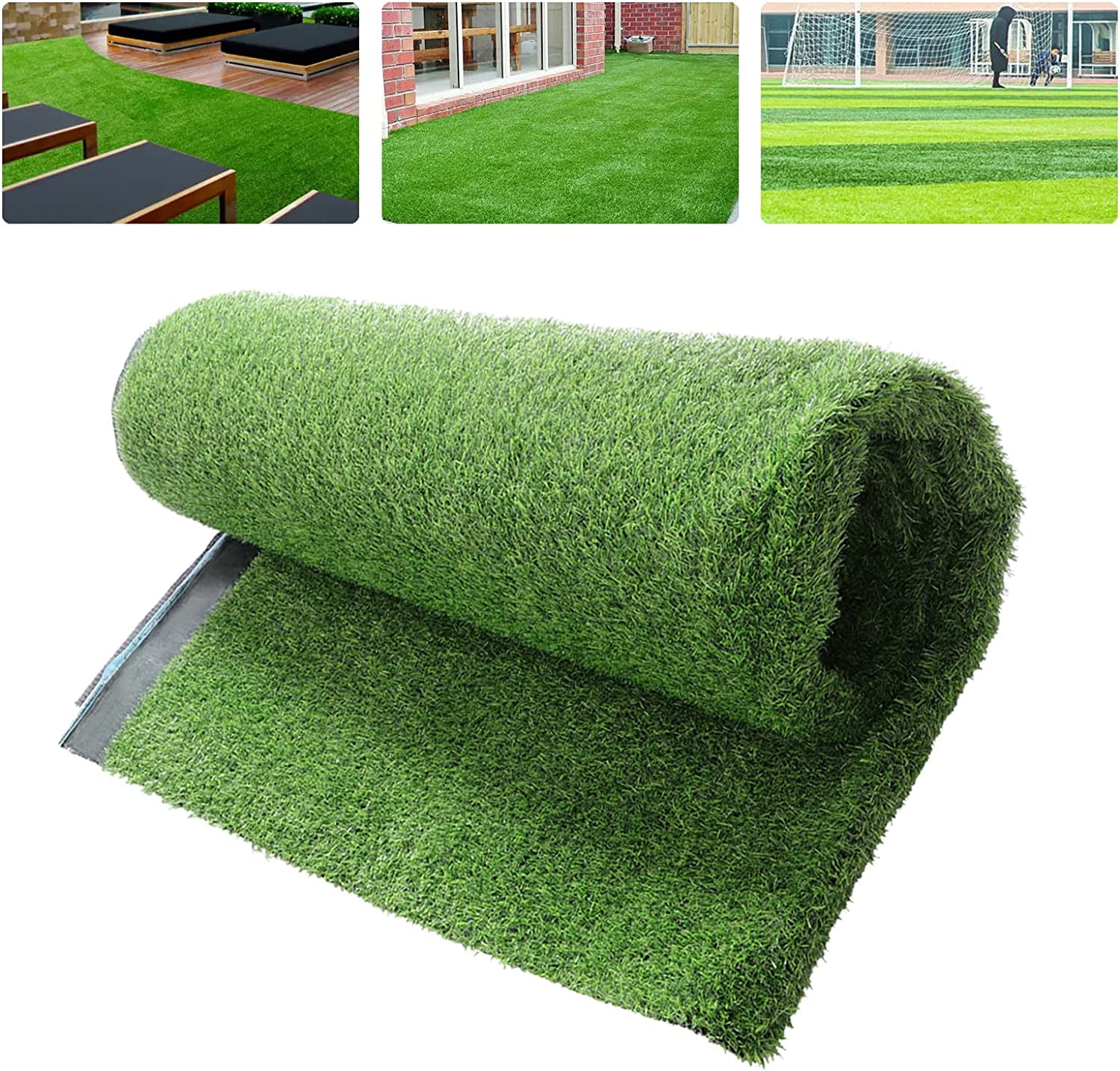 SHZICMY Green Artificial Grass for Garden Backyard Balcony Landscape