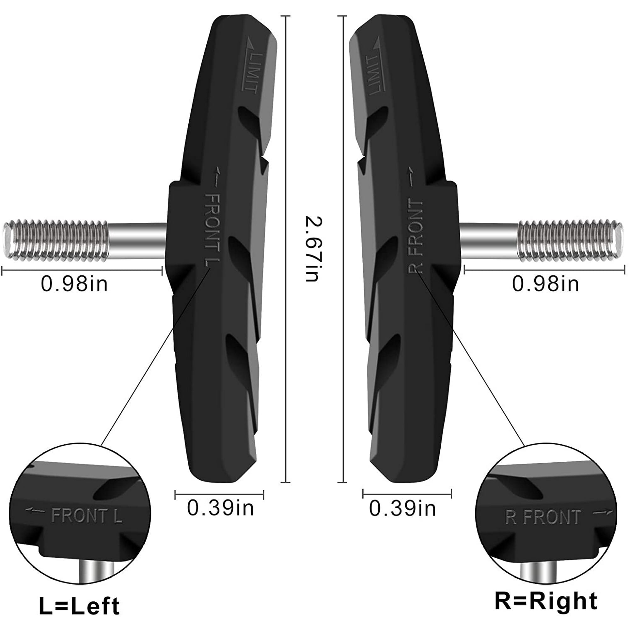 4 Paires De Plaquettes De Ein En Alliage Pour Vé... – Grandado