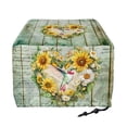 thumbnail image 2 of HELLHERO Hummingbird Sunflower Print Toaster Cover, Old Wooden Adjustable Bread Machine Dust Cover 2 Slice, Anti Fingerprint Oven Protector Waterproof, 2 of 8
