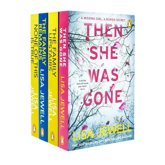 Lisa Jewell Collection 4 Books Set (The Family Upstairs, The Family Remains, Then She Was Gone, None Of This Is True)