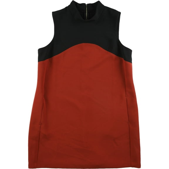 Alfani Womens Prima Shift Dress, Red, 8