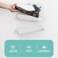 thumbnail image 3 of Floating Shoe Organizer, 2pcs Display Shelf Space Saving Acrylic 6.6lb Load Bearing L Shape Rack, Wall Mounted Shoe Shelf for High Heels, 3 of 7