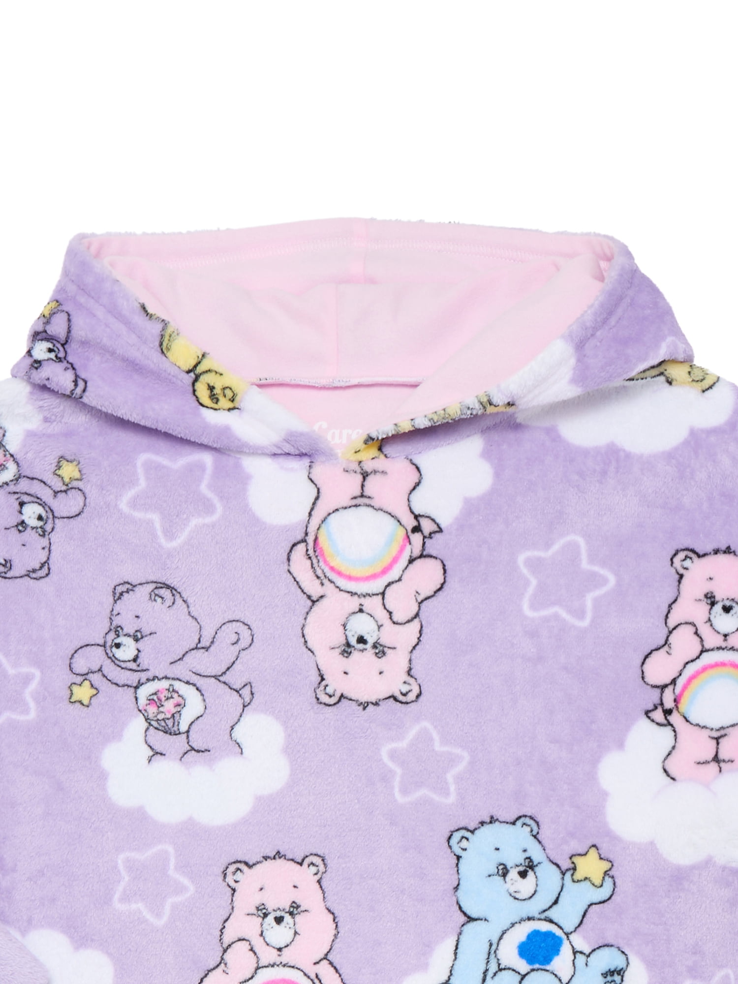 Care Bears Girls Hooded Cozy Sleeper, Sizes S-XL
