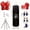 Black, variant on 13 - Piece Boxing Punching Bag Set with Gloves – Durable Red/Black Hanging Heavy Bag (11.81" x 59.06"), Filled w/ Shredded Paper, Includes Hand Guards & Carabiners – Ideal for Adult Boxing/Taekwondo