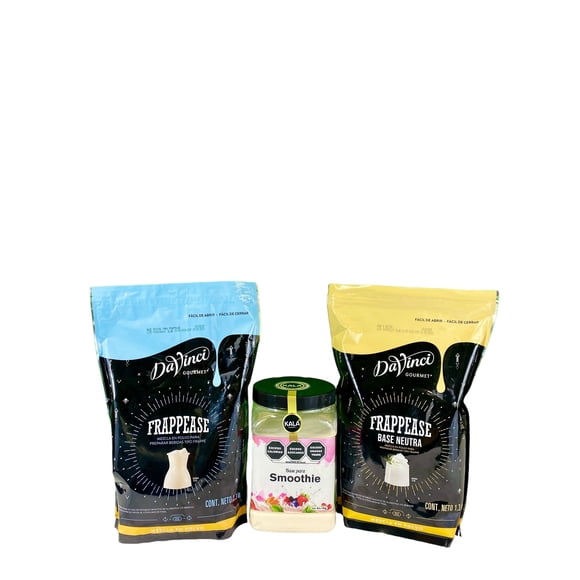 Kit De 5 Bases Davinci Neutras Para Preparar Bebidas Frias, Calientes O Frappes