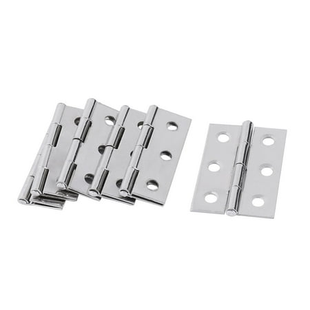 Uxcell Cabinet Stainless Steel Hardware 6-Hole Interior Door Hinge 6