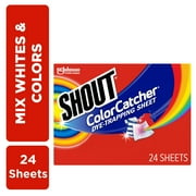Shout Color Catcher & Laundry Dye-Trapping Sheets, 24 Sheets