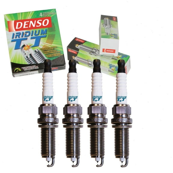 4 pc DENSO Iridium TT Spark Plugs compatible with Nissan Rogue 2.5L L4 2008-2013