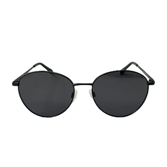 Quay Australia Loop Me In Round Sunglasses Black