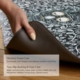 thumbnail image 5 of FIESTA Skull & Vine Floral Sugar Skull Anti-Fatigue Comfort Kitchen Runner Mat, Non-Slip Floor Mat, Padded Standing Desk Mat, Black/White/Beige, 20"x55", 5 of 6