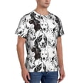 thumbnail image 4 of Yiaed Labrador Retriever Dog Print Mens Short Sleeve Tight Fit T-Shirt, Crewneck Casual Tee-Small, 4 of 5