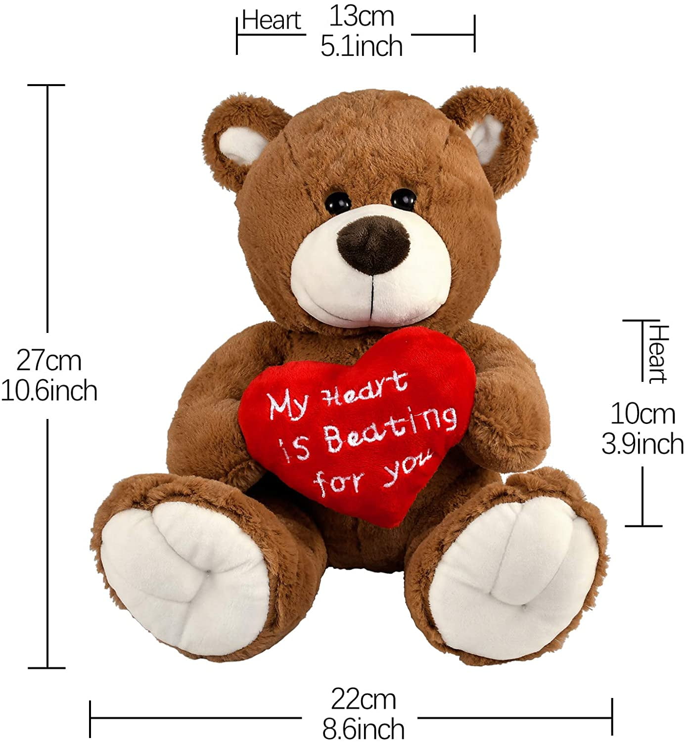 Teddy Bear Gift Present Valentine I LOVE YOU FOREVER Cute Cuddly NEW