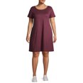 thumbnail image 4 of Ella Samani Women's Plus Size Short Sleeve T-shirt Dress with Pockets, 4 of 6