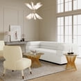 thumbnail image 2 of Elsa Cream Velvet Sofa, 2 of 4