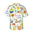 thumbnail image 3 of Picia Summer Animal Gentle Cotton Regular Fit Short Sleeve Casual Hawaiian Shirt for Men-Medium, 3 of 9