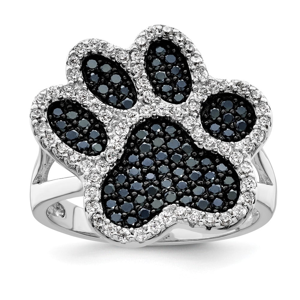 Diamond2Deal Sterling Silver Polished 