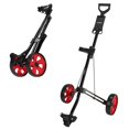 thumbnail image 4 of Caddymatic Golf Lite Trac 2 Wheel Folding Golf Cart Black/Red, 4 of 16