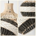 thumbnail image 3 of Arturesthome 1-Lights Rattan Pendant Lighting Handmade Lampshade Chandelier Adjustable Hardwired 23.62", 3 of 6
