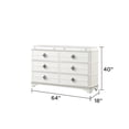 thumbnail image 3 of JERFIT Laguna White 5-Piece Queen Bedroom Set with LED Lights, Upholstered Bed, Dresser, Mirror, Nightstand, Chest, 3 of 10