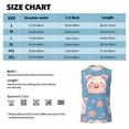 thumbnail image 6 of Fotbe Men's Cute Pig Flowers Print Men's Sleeveless Muscle Tank Tops Casual T-Shirts for Gym Workout Beach-Medium, 6 of 8