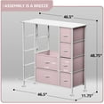 thumbnail image 6 of Sorbus Tall Closet Organizer for Playroom Closet Drawer Organizers, Pink, 6 of 8