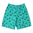 thumbnail image 5 of Men's Swim Trunk Shark Quick Dry 2 In 1 Bathing Suit Swimming Board Shorts Mesh Lining Mint Green XL, 5 of 5