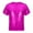 Hot Pink, variant on YONGHS Kids Girls Shiny Metallic T-Shirts Short Sleeve Dance Tops 2-18 Hot Pink 11-12