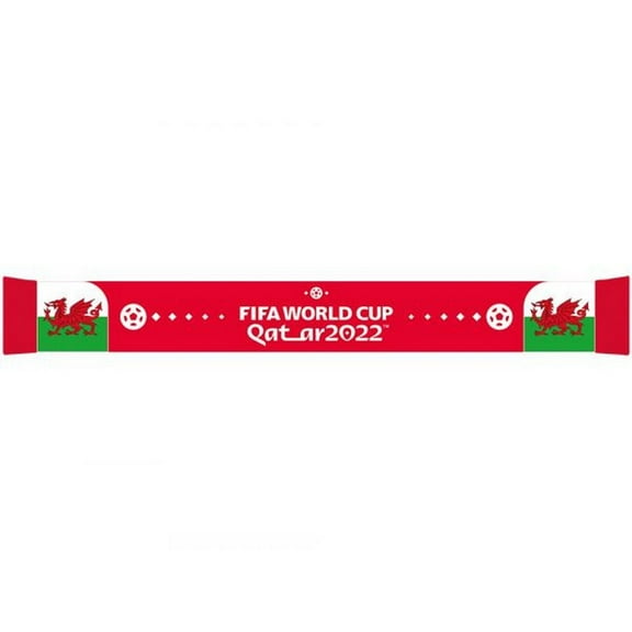Wales World Cup 2022 Jacquard Knitted Winter Scarf
