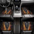 thumbnail image 6 of Sikiie Romantic Flower Astronaut Couple Car Foot Mat Set of 4 Pieces Basics Universal Fit Rubber Carpet Floor Mats For Car SUV Van & Truck, 26.8"L x 17.3"W (Front), 13"L x 17.3"W(Rear), 6 of 6