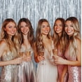 thumbnail image 4 of Sm:)e 2-Pack Light Bright Silver Foil Fringe Curtains for Events - Birthday, Wedding, Graduation, Christmas, Baby Shower, various festivals Decor Photo Booth Fun!, 4 of 5