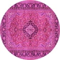 thumbnail image 1 of Ahgly Company Indoor Round Persian Pink Traditional Area Rugs, 6' Round, 1 of 4
