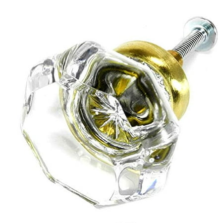 French Drawer Pulls Dresser Crystal Cabinet Knobs Cupboard Handles 6 Pack T77vf Clear Glass Octagon Knob With Brushed Brass Ba Canada French Drawer Pulls Dresser Crystal, Clear Cabinet Knobs And Pulls